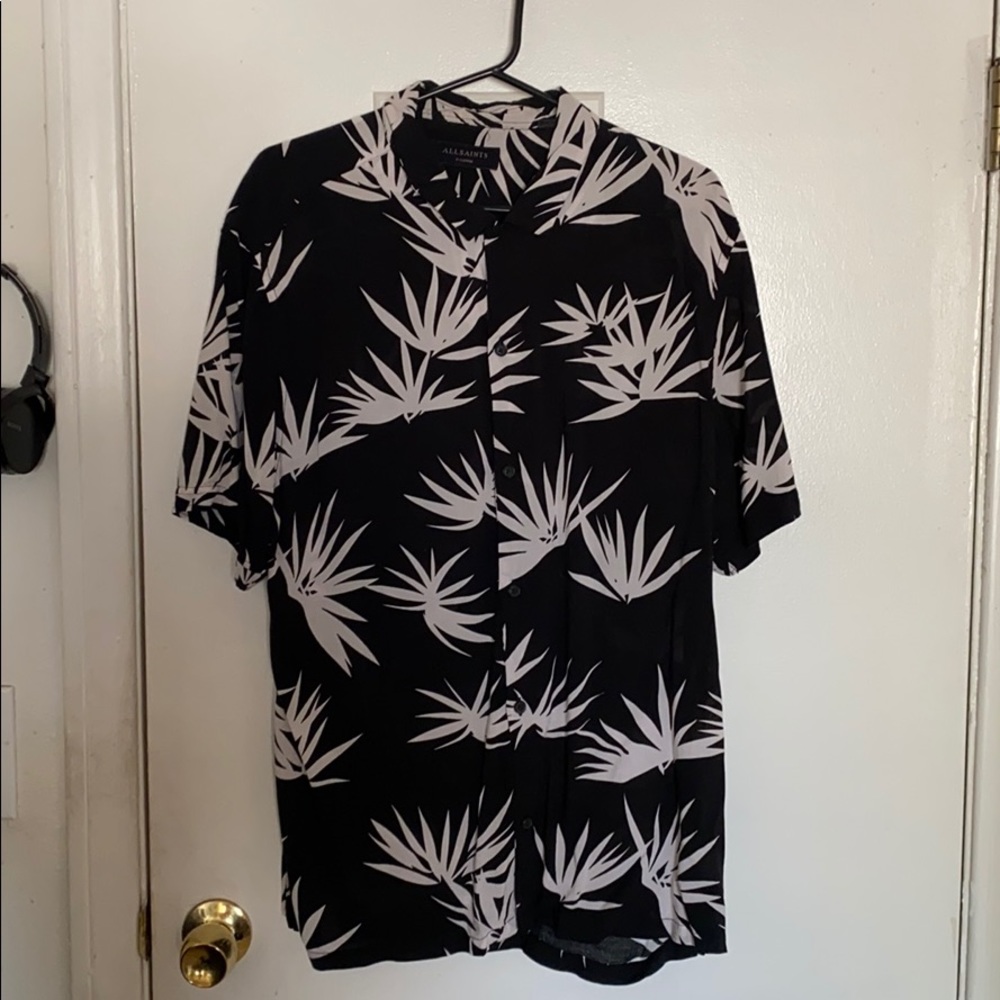 All Saints Men’s XL Slim Fit Button Down Shirt